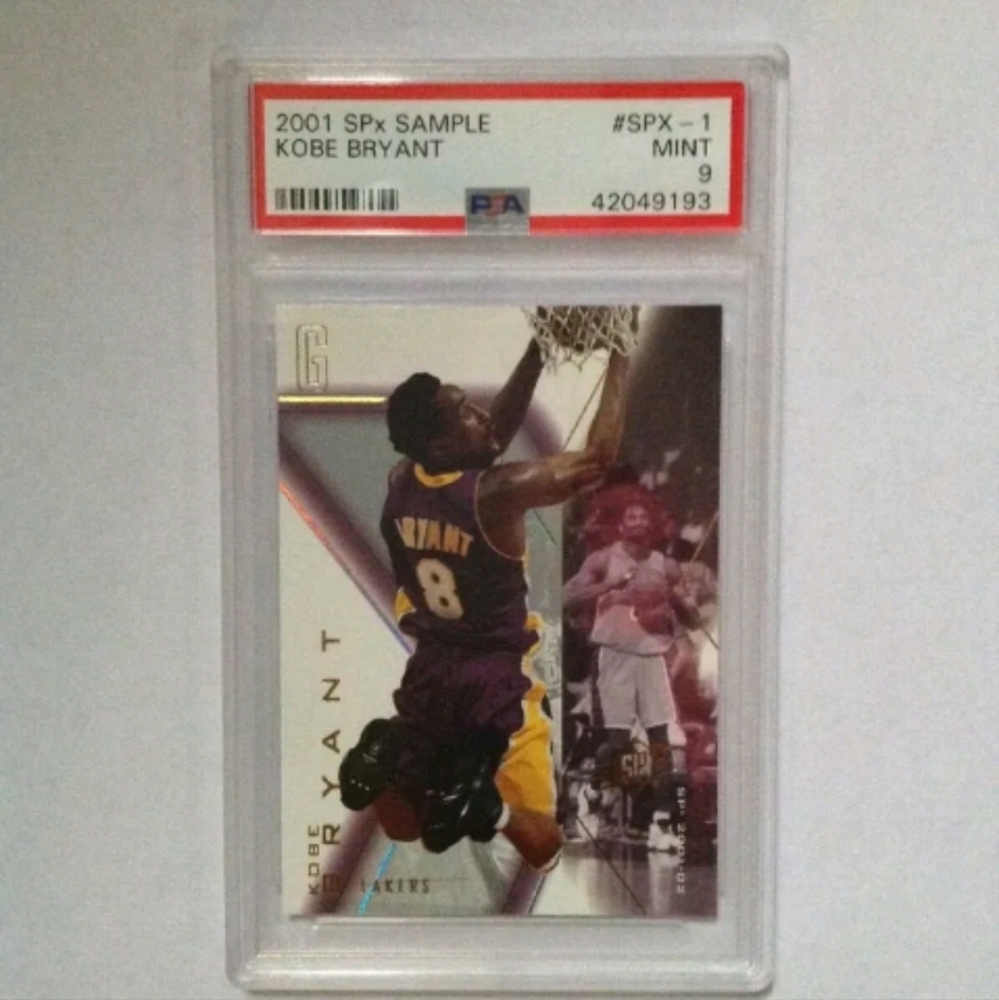 Kobe Bryant 2001 Upper Deck SPX Sample Card #SPX-1 PSA 9